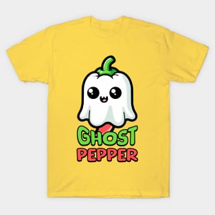 Ghost Pepper! Cute Spooky Hot Pepper Pun T-Shirt